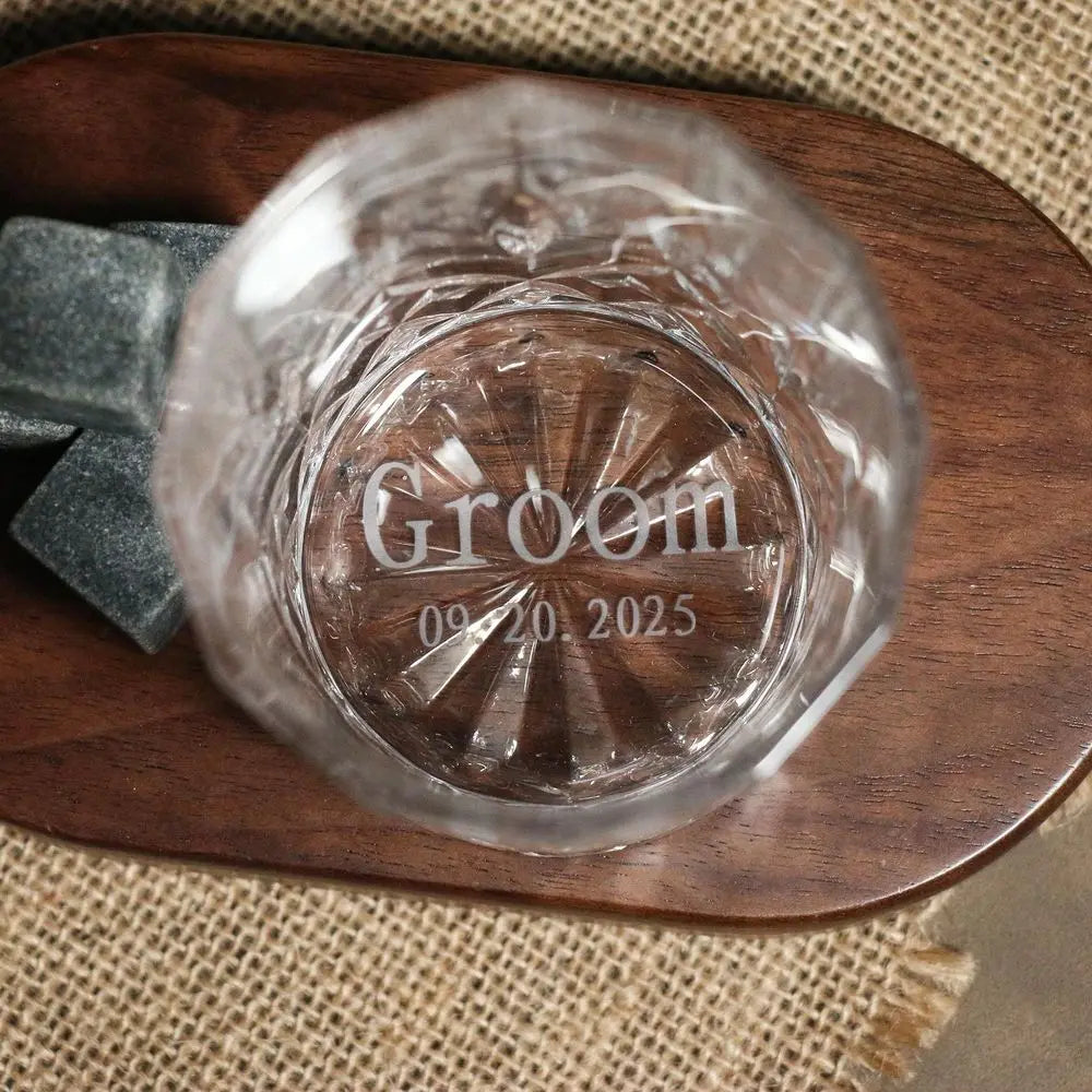 Custom Groomsmen Gift 11oz/300ml Whiskey Glass Best Man Gift Wedding Shot Glasses Bar Glasses Father Day Gift Ideal for Him