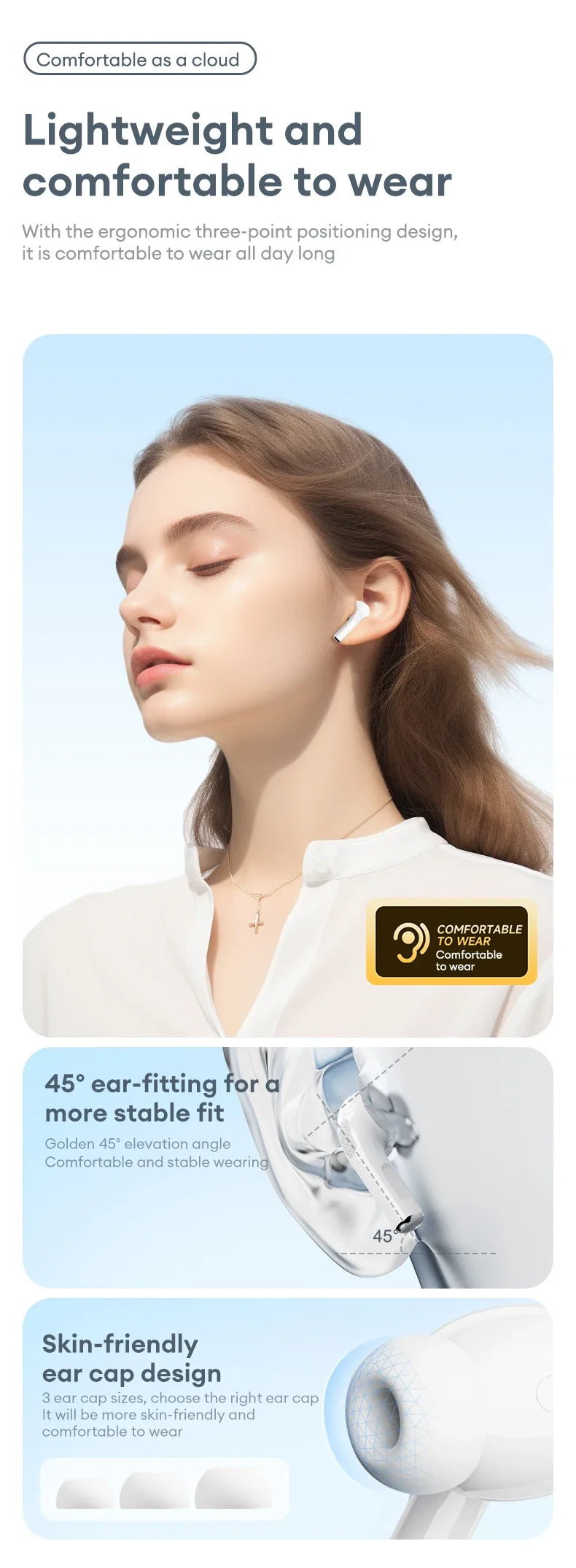 Lenovo LP5 PRO Wireless Bluetooth 5.4 Earphones TWS HiFi Sound Gaming Earbuds LP5Pro Sport Headset Long Standby with Mic 2025