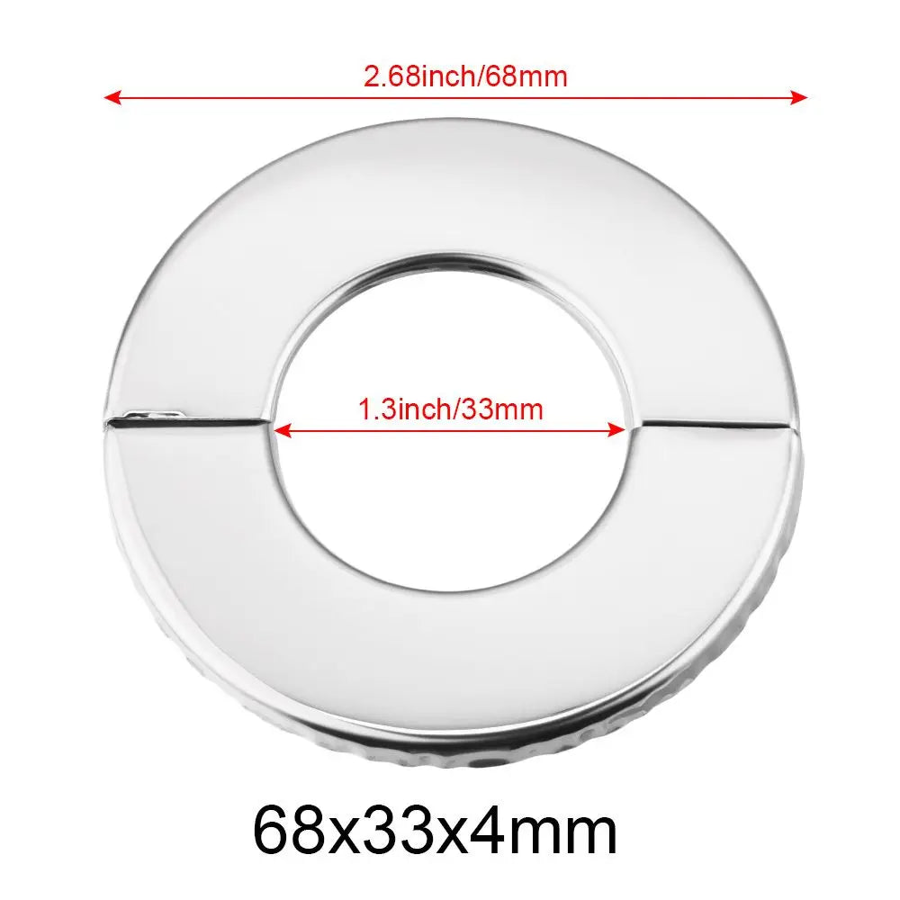 1Pc Stainless Steel Shower Kitchen Faucet Decorative Cover Wall Flange Self-Adhesive Pipe Wall Covers Bathroom Accessories New