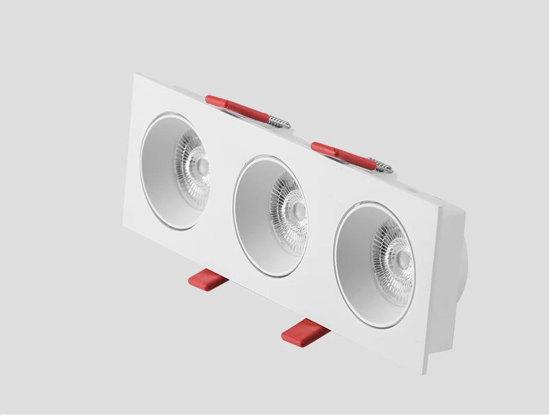 Modern Simple Down Light Embedded Dark Decoration Household Ultra-Thin No Main Light Adjustable Angle LED Anti-Glare Spotlights