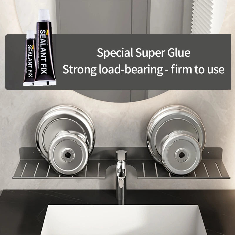 Faucet Storage Tray, Bathroom Storage Rack, Mirror Front Toilet, Washbasin, Washbasin, Bathroom Rack