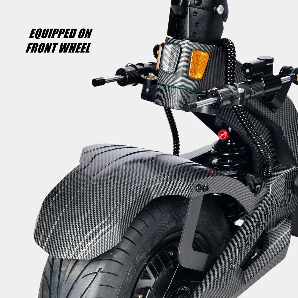 Original Mudguard for TEVERUN Electric Scooter FIGHTER SUPREME 7260R Fender of Both Front & Rear 13-Inch Motor Splash Guard