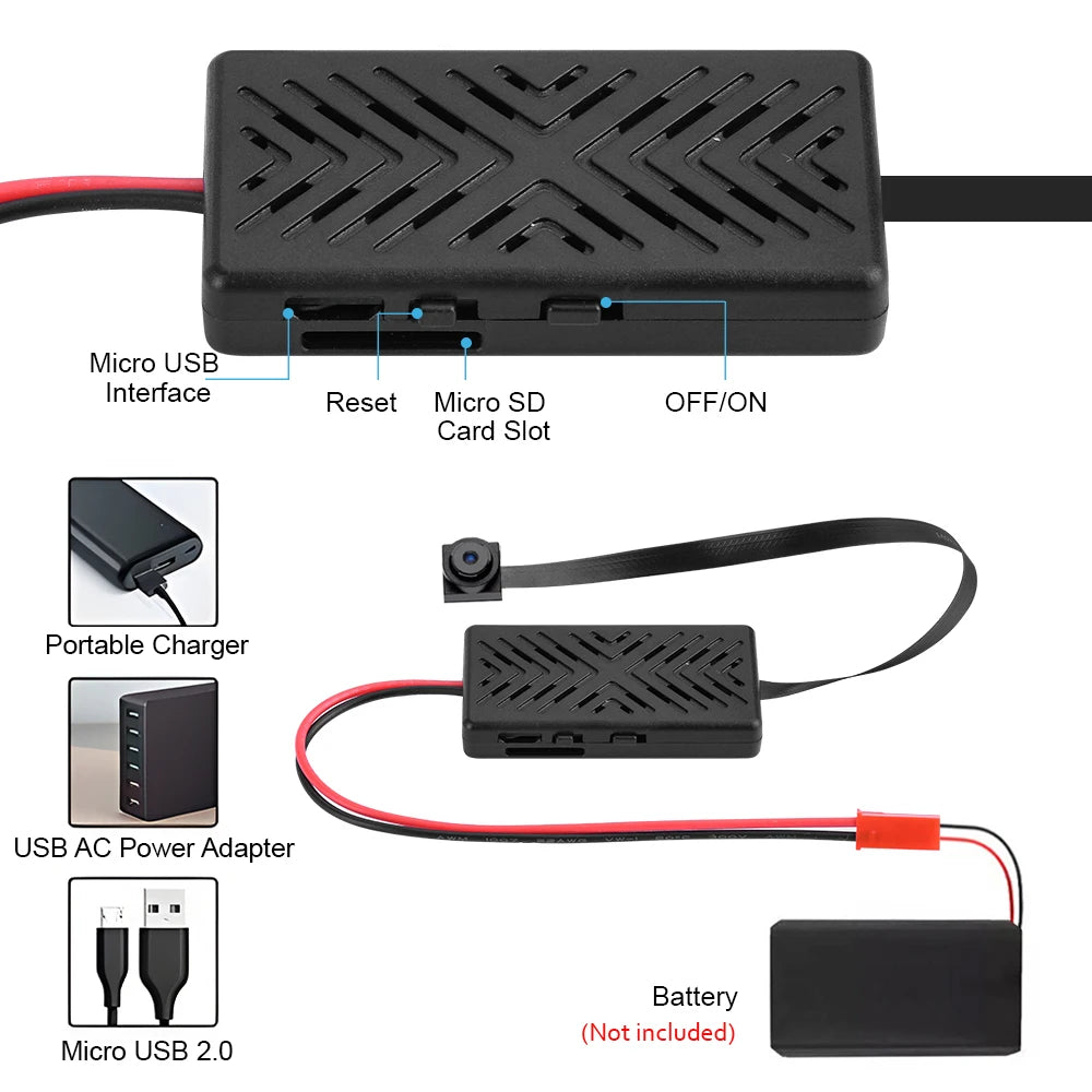 HD 1080P-DIY Module WiFi-Mini Camera Home Security Motion Detection P2P Micro Camcorder Remote Contro Video Recorder Mini IP Cam
