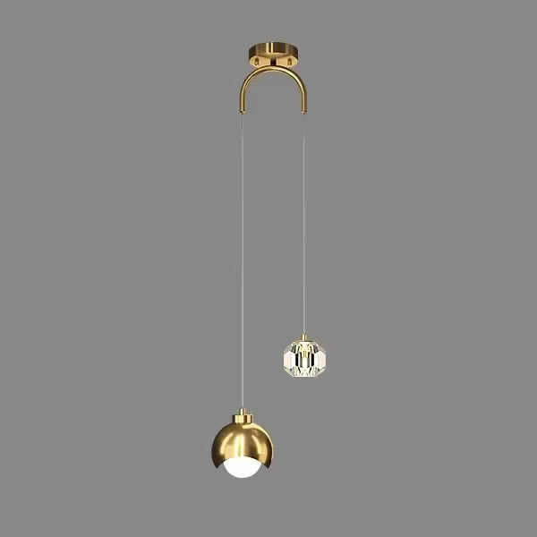 Modern Led Pendant Lights For Bedroom Creative Home Decor Haning Lamp Luxury Dining Room Lighting Gold / Black Crystal Fixtures