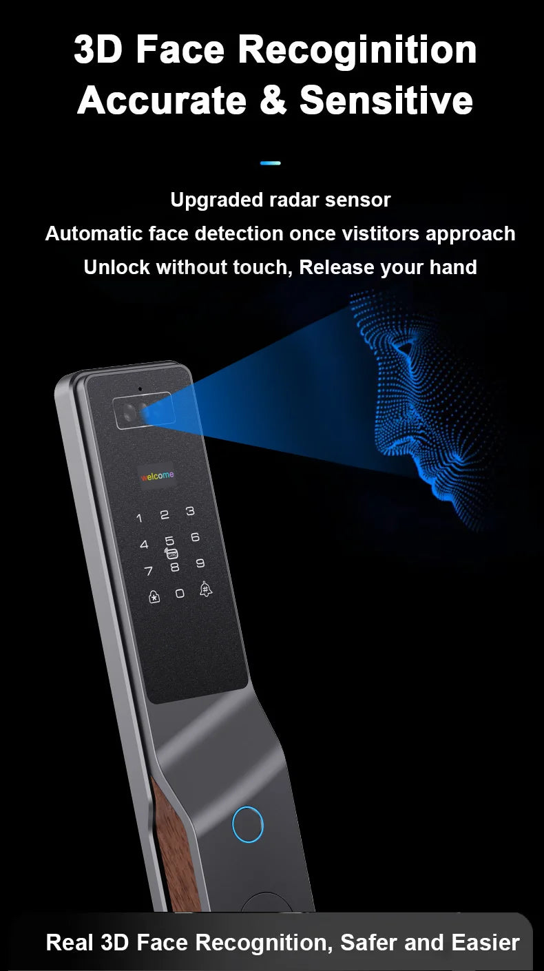 Fingerprint Lock Vein Recognition Intelligent Door Lock Intelligent Home Linkage Anti-theft Door Electronic Lock