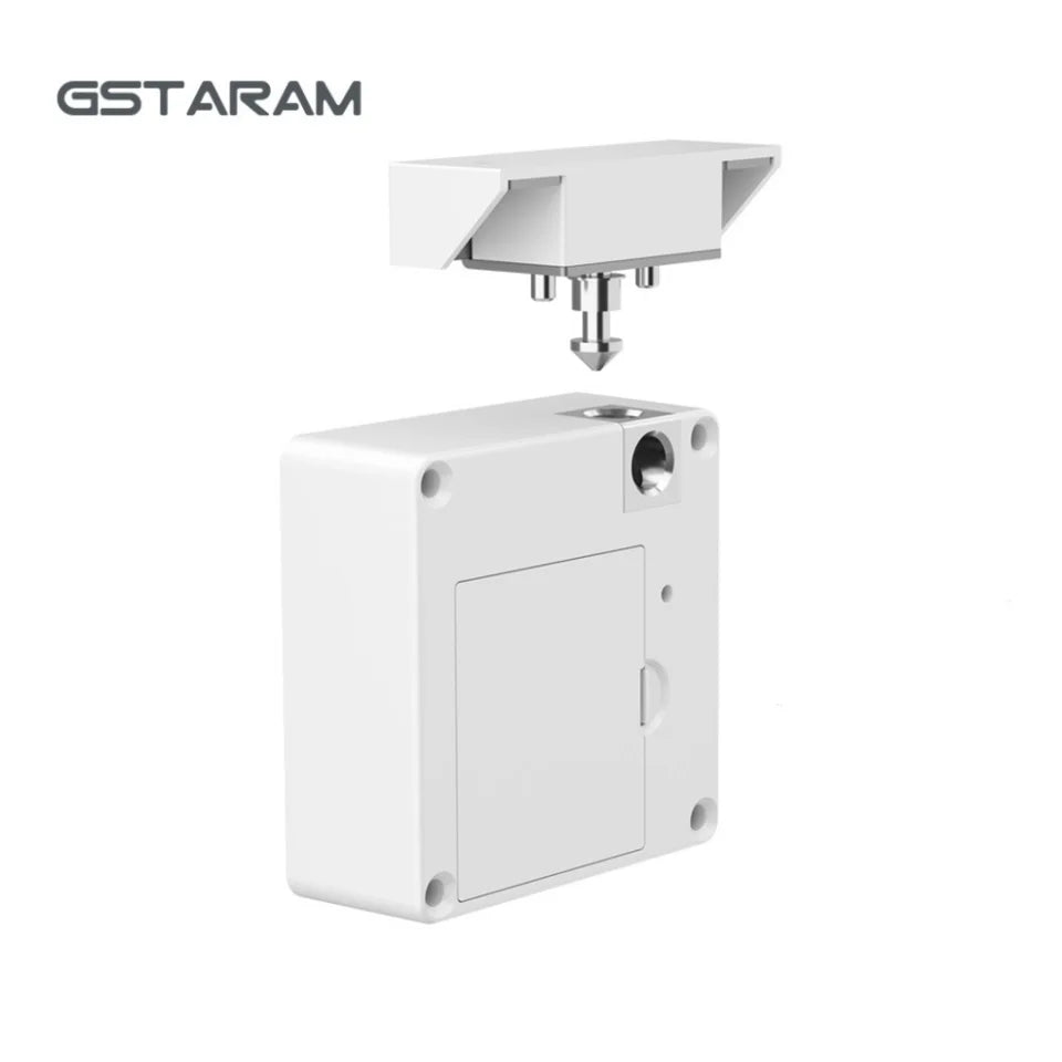 Rfid Lock Wifi Smart Rfid Lock Wifi Smart Electronic Drawer Lock White ABS non punching invisible Locks
