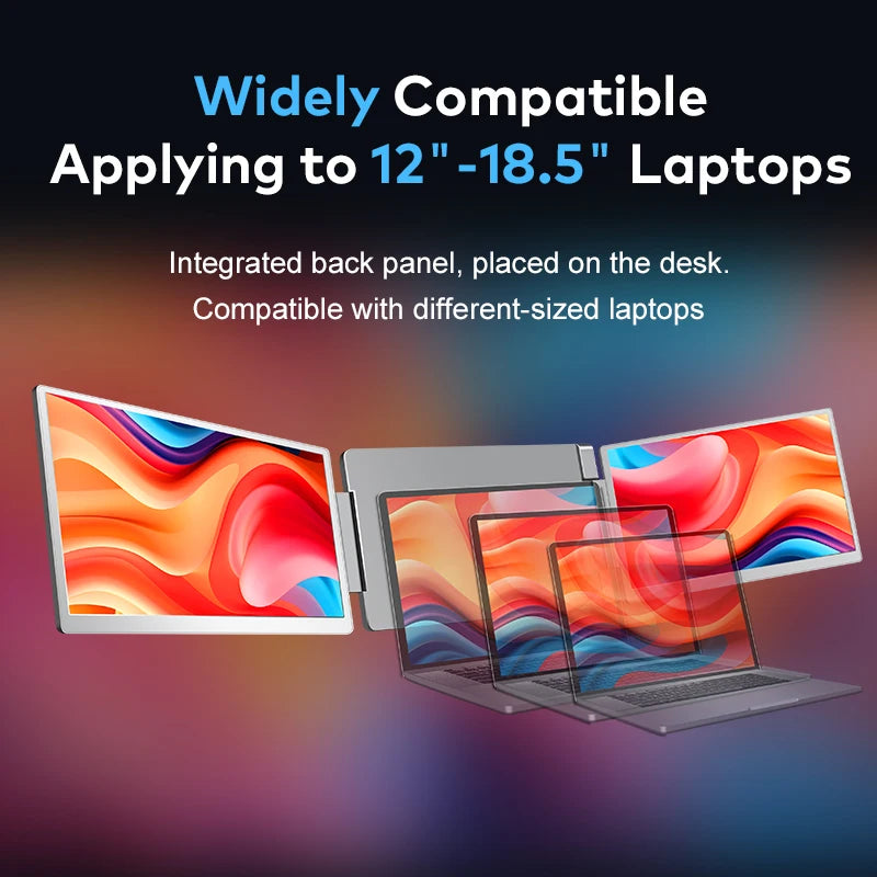 2026 Foldable Monitor 16 Inch 1200P Screen Monitor PC Extension Screen Plug & Play Laptop Dual Monitor for Windows & MacOS