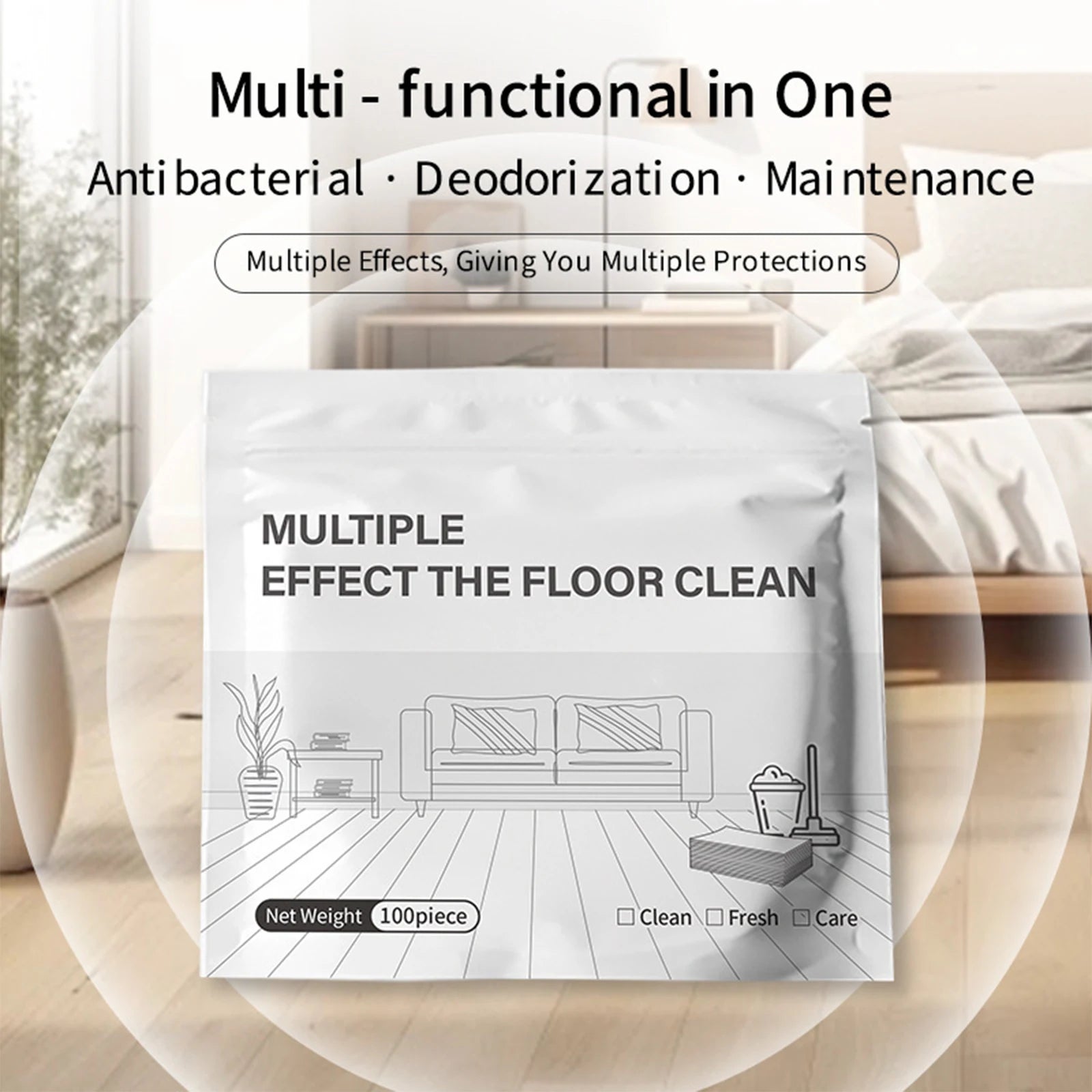 Floor Cleaner Refills Multi-Surface Deep Cleaning Sheets for Mop Deodorant Brightening Disposable Dry Wet Reusable Home Supplies