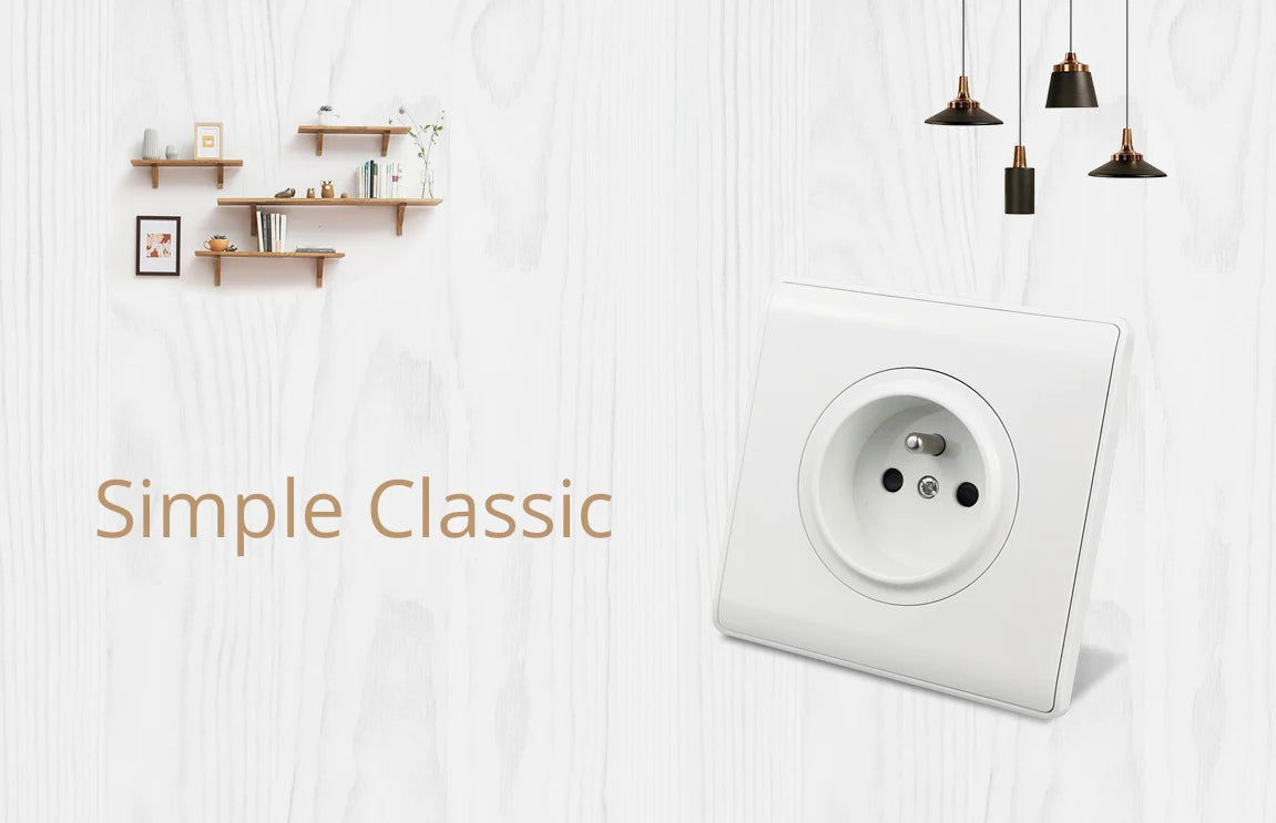 1 2 3 4 Gang Switch with LED Indicator White Plastic PC Panel On and Off Push Button Rocker 1 2 Way