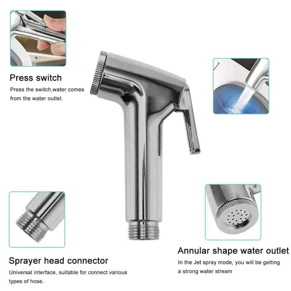 Protable Bidet Toilet Sprayer ABS Handheld Bidet Faucet Spray Home Bathroom Shower Head Self Cleaning Accessories