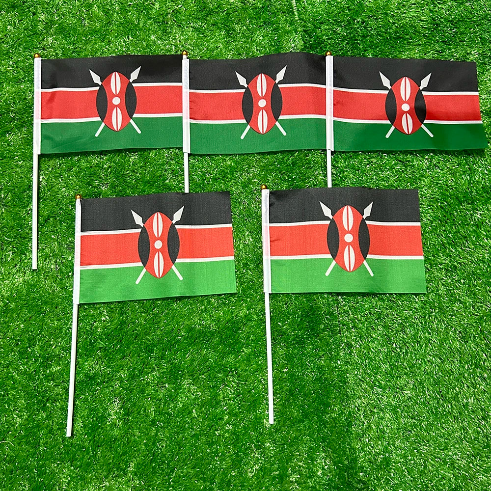 SKY FLAG Kenya bunting flags 14x21cm 20pcs/lot Kenya String flags Pennant Banner for Festival Party decoration