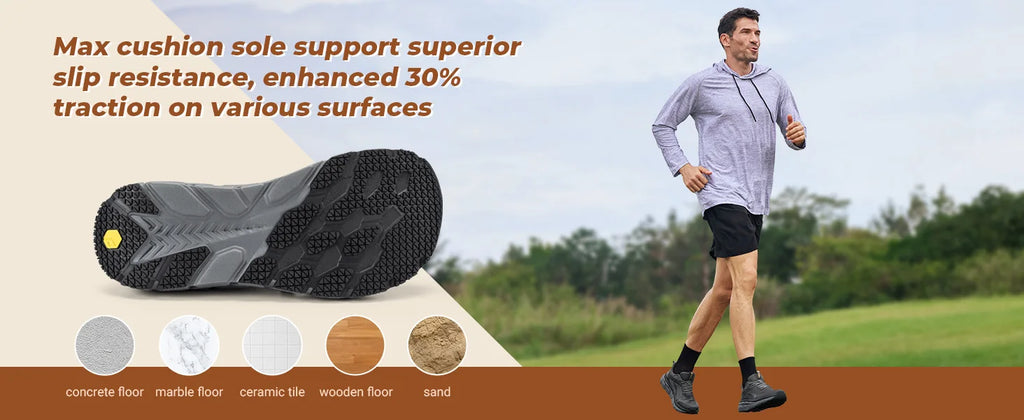 FitVille Wide Toe Box Shoes for Men Cushioned Well Extra Wide Width Shoes Non Slip Wide Lightweight Breathable Running Shoes