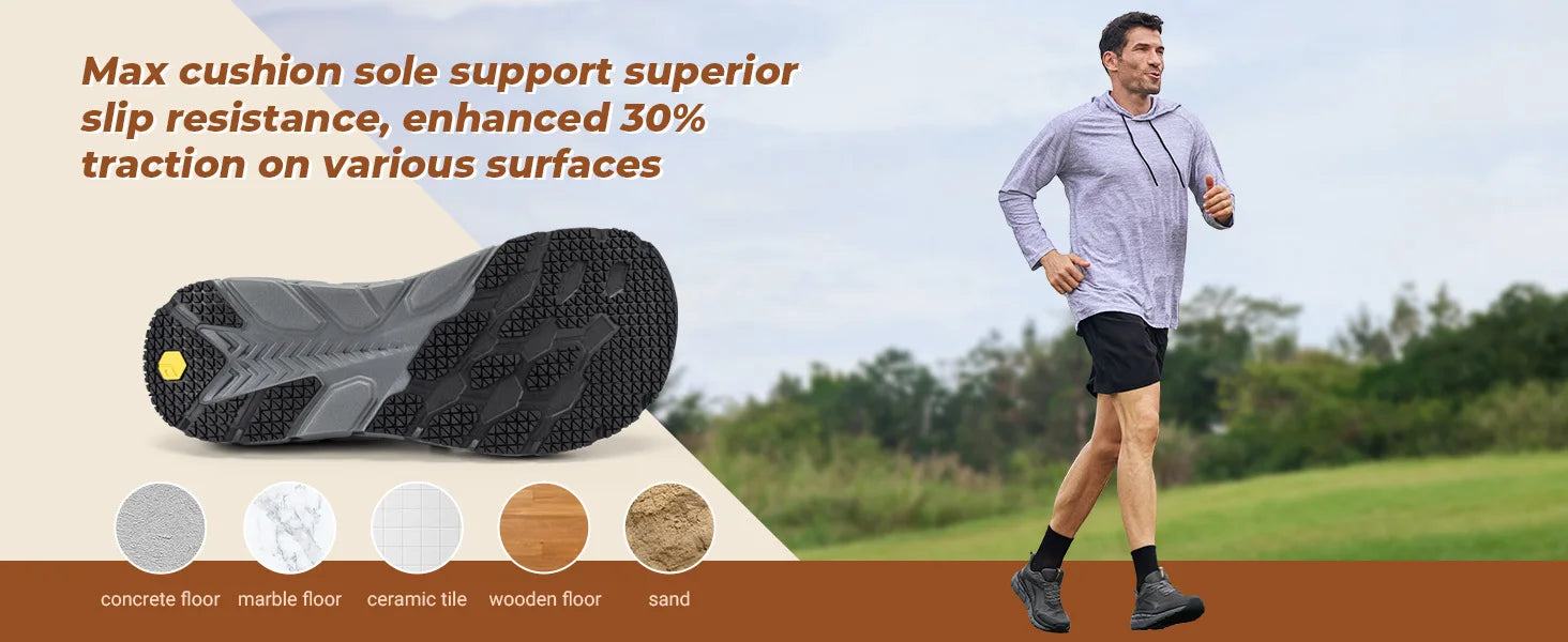 FitVille Wide Toe Box Shoes for Men Cushioned Well Extra Wide Width Shoes Non Slip Wide Lightweight Breathable Running Shoes
