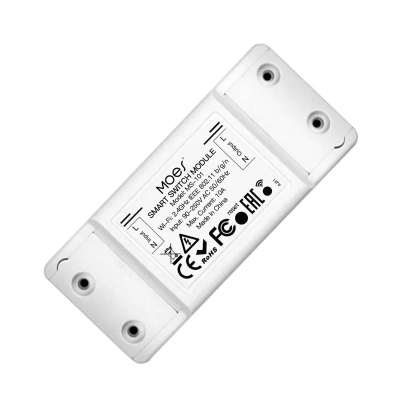 WIFI Tuya Smart Home Mini Circuit Breaker Wall Switch On/off APP Remote Control Timing Alexa Voice 16A 1Gang Switch Module