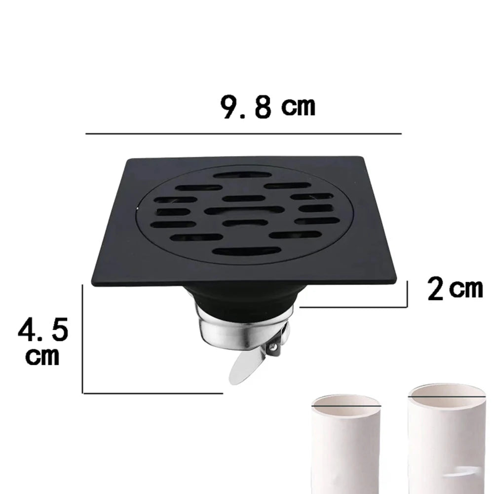 Shower Floor Drain Backflow Preventer Sewer 304 Stainless Steel  Anti-odor Drainer Shower For Bathroom Toilet Kitchen Balcony