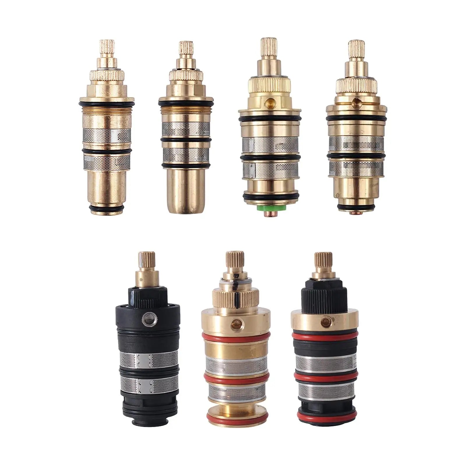Disc Cartridges Bathroom 20-90 °C Laundry Drip Resistant Kitchen Tap Brass Quarter Turn Home Improvement Thermostatic Cartridge
