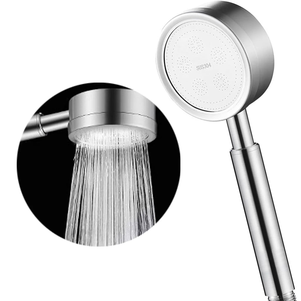 304 Stainless Steel Shower Head Pressurized High Pressure Detachable Bathroom Showerhead for Home Spa Easy Install Accessories