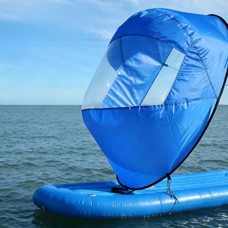 Water Proof Pvc Kayak Wind Sail Universial Portable Kayak Canoe Inflatable Boat SUP Board Wind Sail Surf Water Sport Accessories