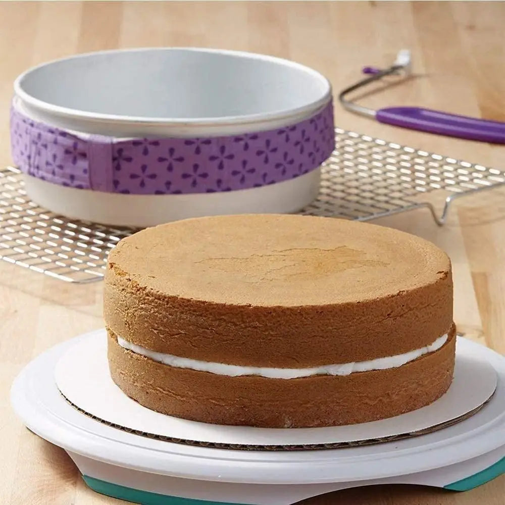 2/4Pcs Creative Cloth Bake Even Strip Anti-deformation Purple Cake Pan Strips Bake Strip Belt Kitchen Gadgets