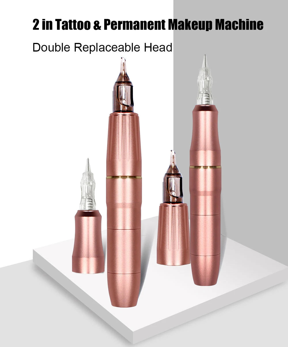 Permanent Makeup Machine Sets Dual Use Rotary Tattoo Machine Pen Tattoo Kits for Cheap Eyebrow Machine with 2 head P300