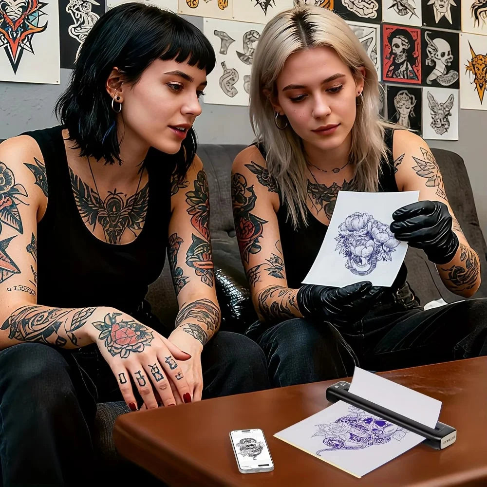 Professional Tattoo Transfer Machine For Ios/Android/Pc Thermal Printing Free Printing Paper Professional Beginner