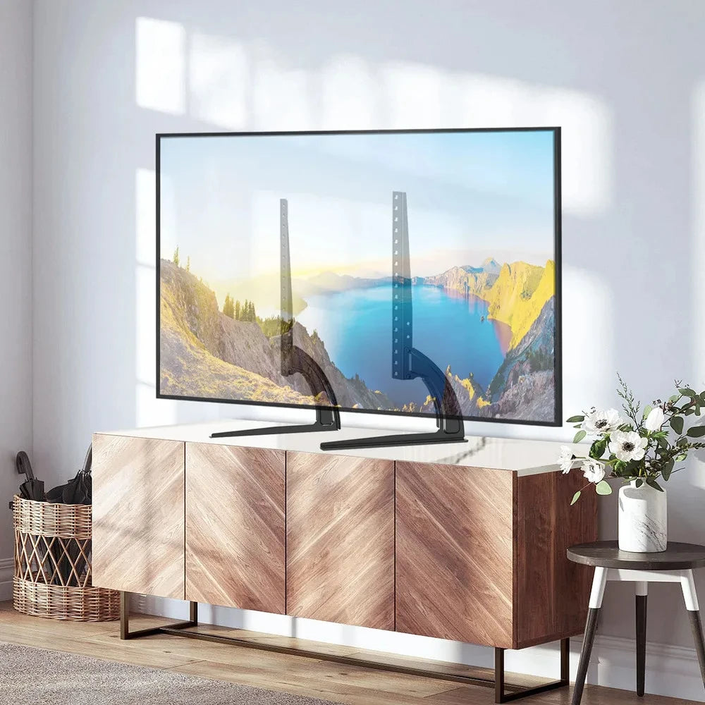 Universal TV Stand,Metal TV Legs for 14-42 inch TV Height Adjustment TV Base with VESA 200x200mm,TV Stand Tabletop Strong TV Leg