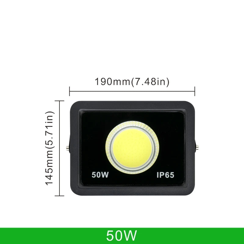 LED COB Floodlight 300W 200W 100W 50W Flood Light Outdoor Lighting 220V Spotlight IP65 Modern Waterproof Outdoor Led Garden Lamp