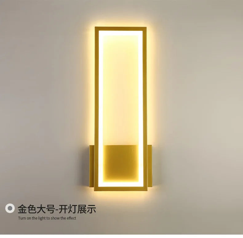 Modern Creative Wall Light LED Simple TV Background Wall Lights Bedroom Bedside Wall lamp Decorations Kitchen Indoor Lighting