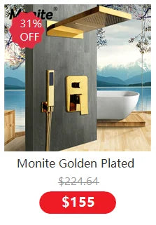 Monite Wall Mounted Bathtub Chrome Brass Bathroom Basin Mixer Faucet Sink Tap Hot & Cold Water Mixer Retail Laundry Faucet