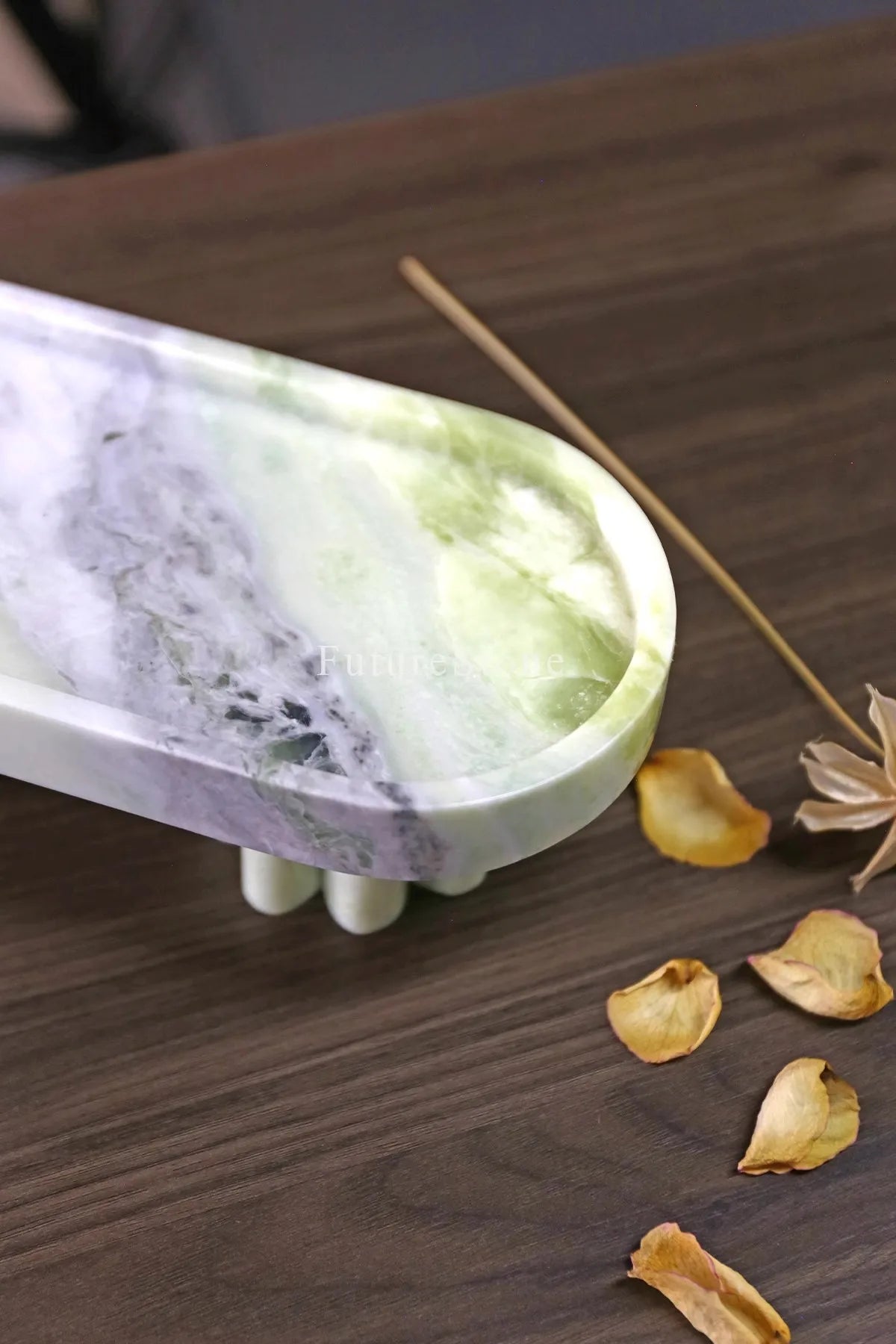 Modern Light Luxury Natural Marble Pallet Restaurant Advanced Decorative Tray Living Room Fruit Desserts Pastries Storage Pallet