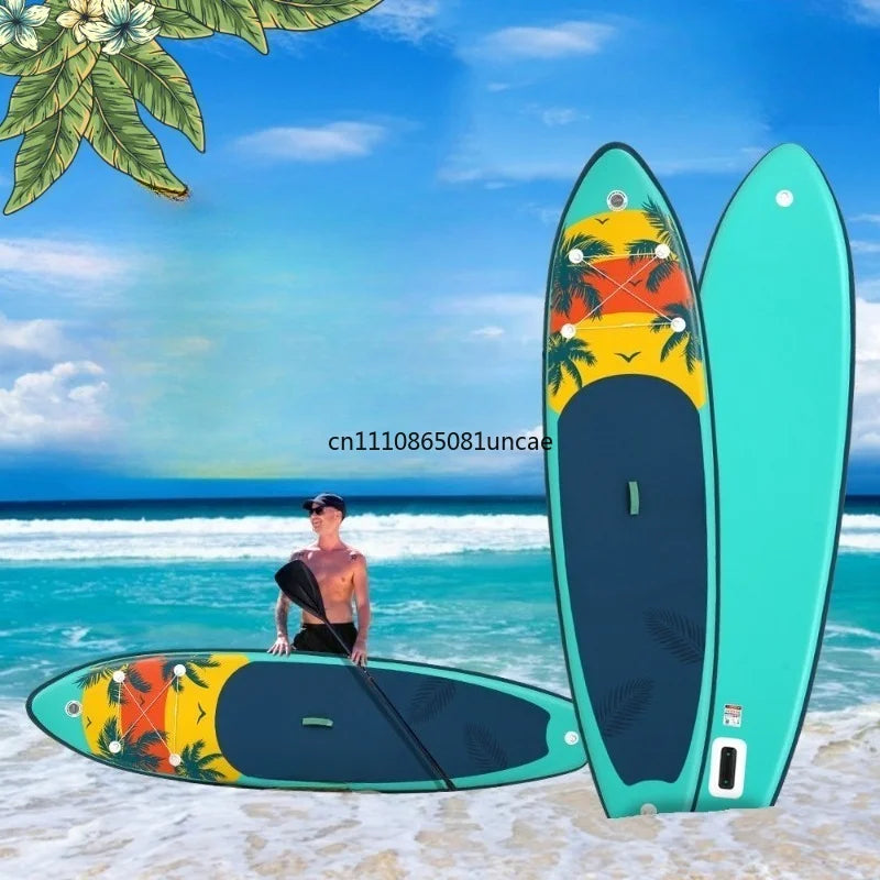 Inflatable Stand Up Paddle Board SUP Beginner Water Surfing Skid Board Outdoor Water Sports Equipment