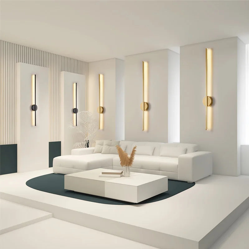 Indoor Touch Switch Dimmable LED Wall Lamps for TV Background Hardwired Long Press Dimming LED Wall Lights Wall Sconce Bedroom