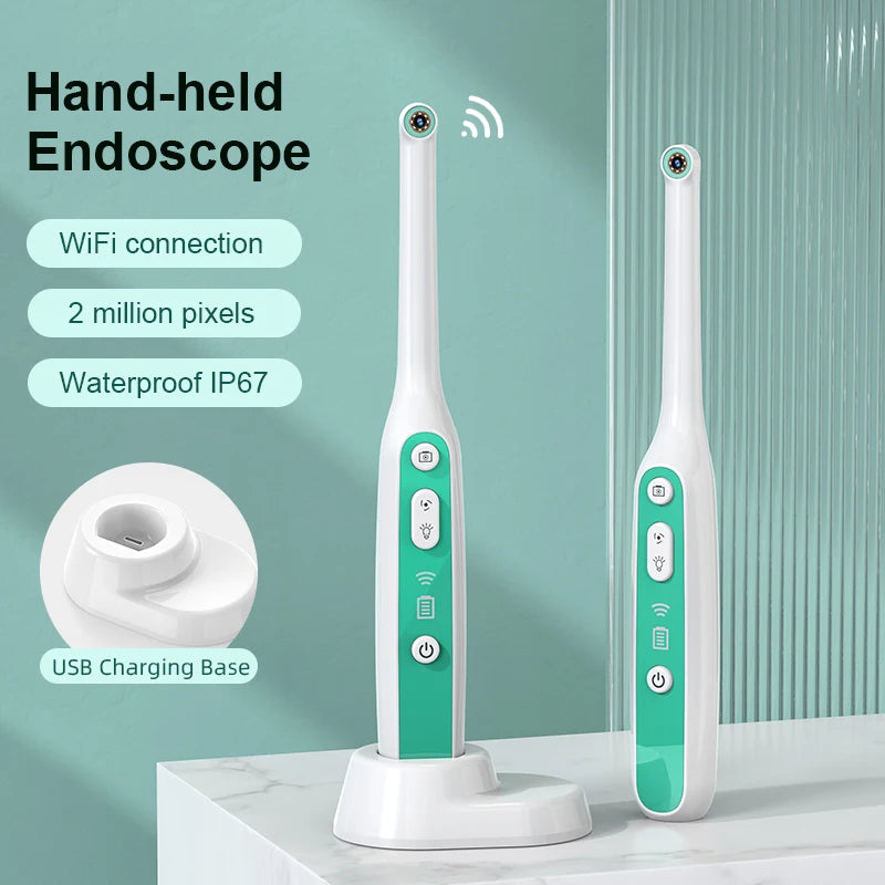 INSKAM Visual Mouth Camera WIFI Mouth Examination Camera IP67 Waterproof 1440P Endoscope Camera 2MP Image System Inspection Tool