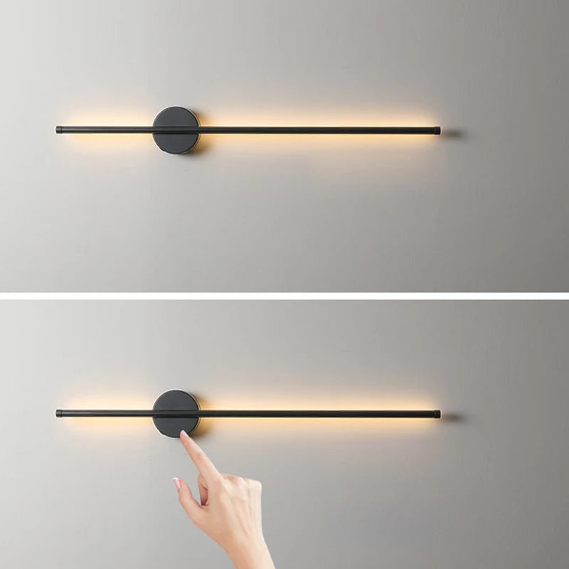 Indoor Touch Switch Dimmable LED Wall Lamps for TV Background Hardwired Long Press Dimming LED Wall Lights Wall Sconce Bedroom