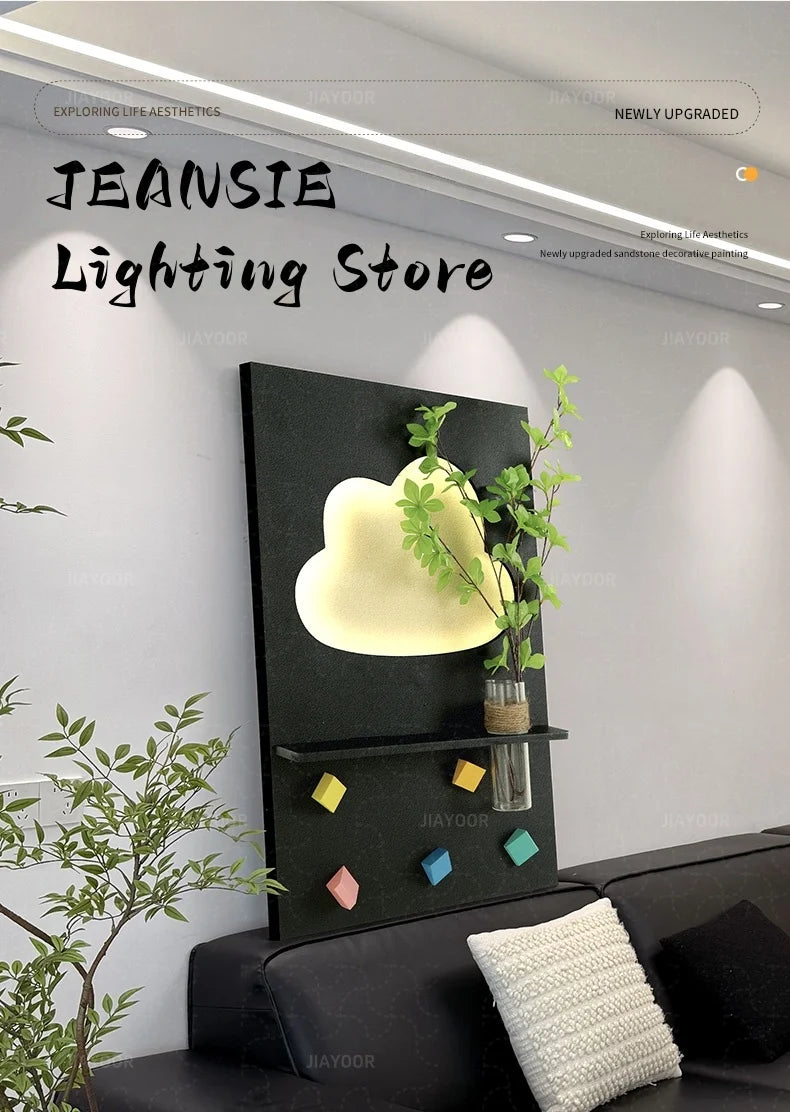 Modern LED Wall Light For Living Room Background Study Interior Home Decoration Art Lustre Vase Mural Lamp Black Sconces Fixture