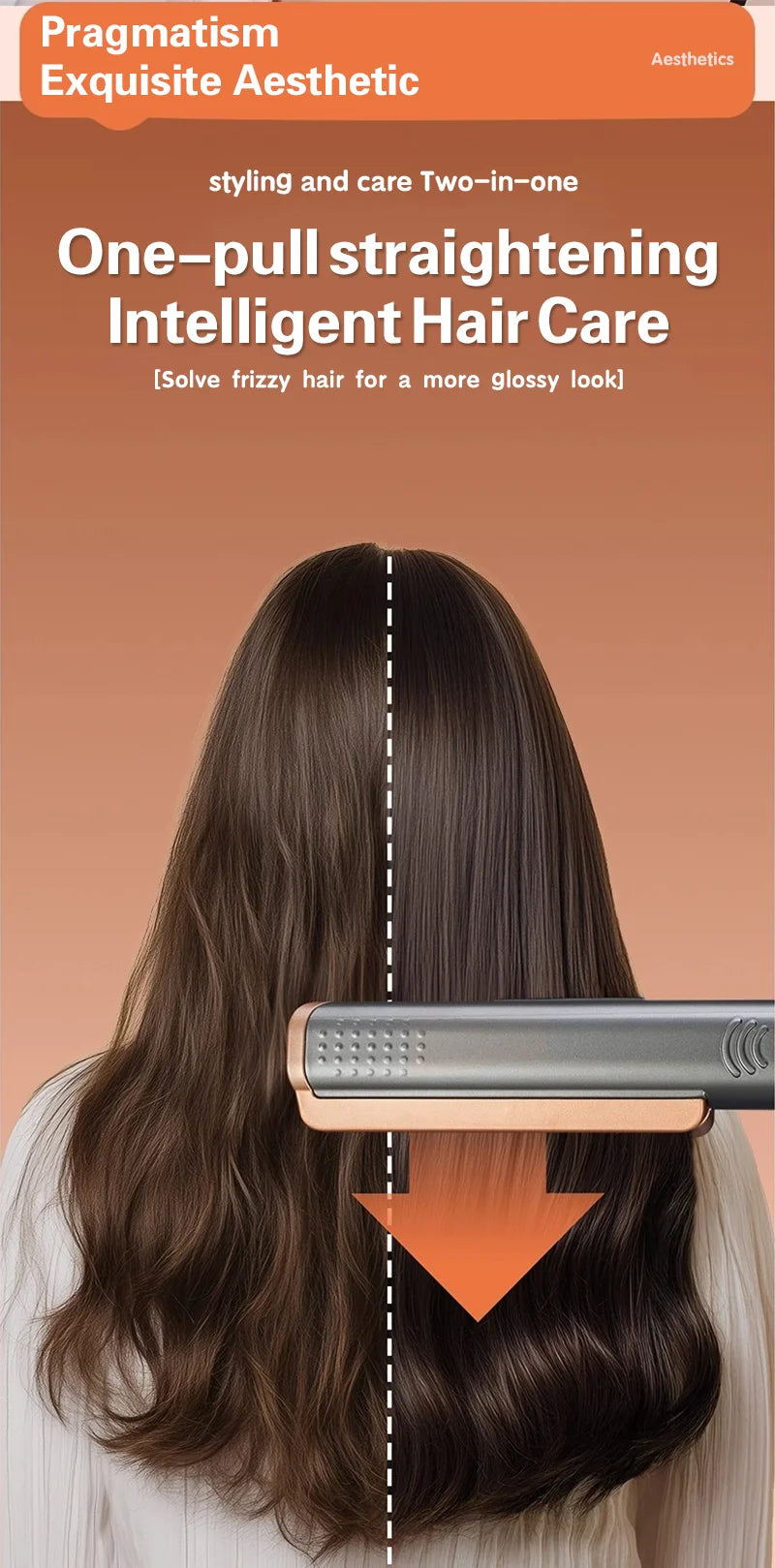 2 in 1 Hair Straightener Curling Ionizer with LCD Wide PanelProfessional Ceramic Hair Straightener with adjustable temperature
