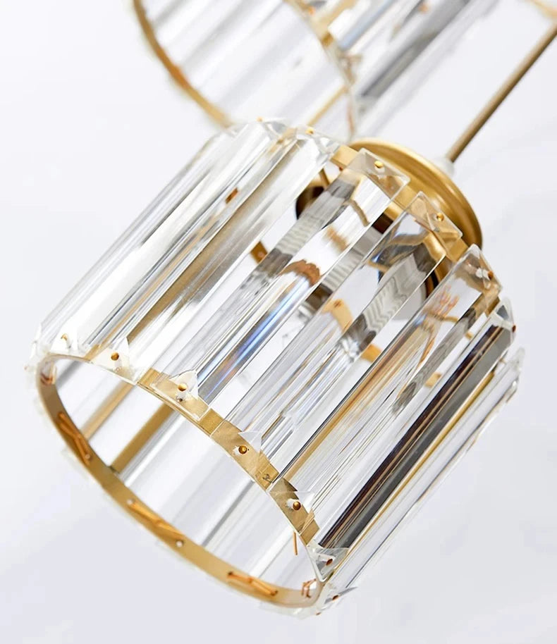 Staircase Pendant Lamp Modern Light Luxury Crystal Lamp Simple Living Room Lamp Duplex Hotel Lobby Interior Decoration Lighting