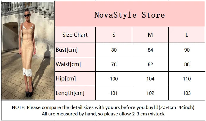 Sexy Sheer Mesh Overlay Midi Dress Women Sleeveless Sleeveless Spaghetti Strap Slim Dresses 2026 Lady Trendy Party Club Robe