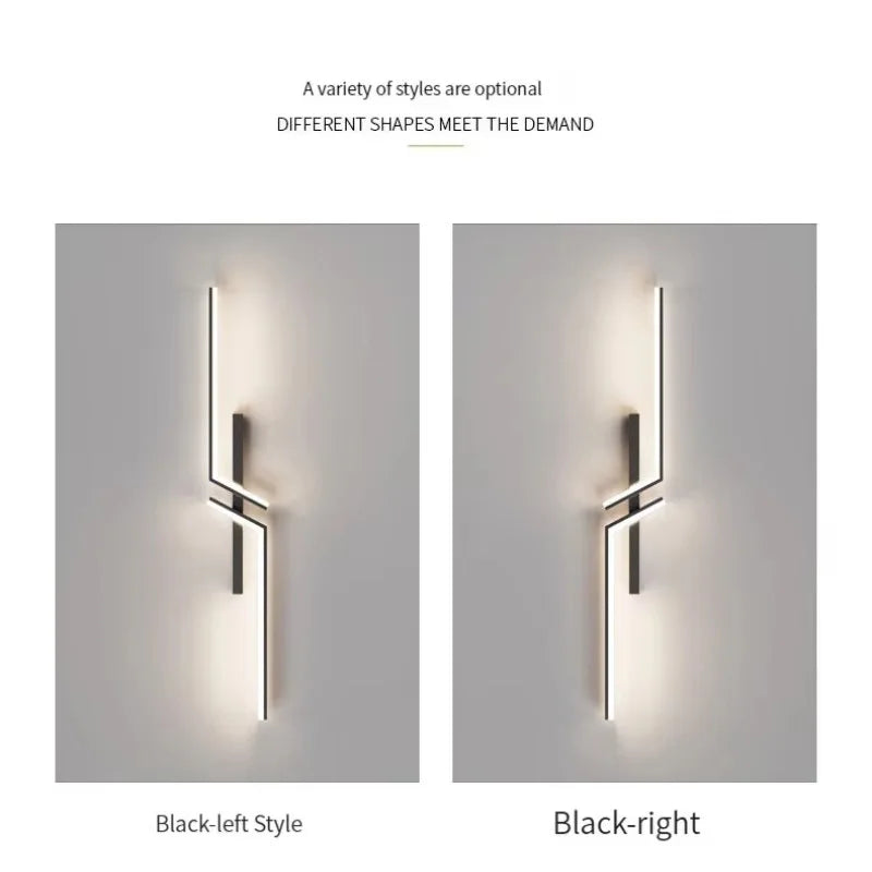 Modern Minimalist LED Wall Lamps - Bedside Interior Lighting for Living Room Bedroom Stairs - TV Backlight Wall Decor Lights