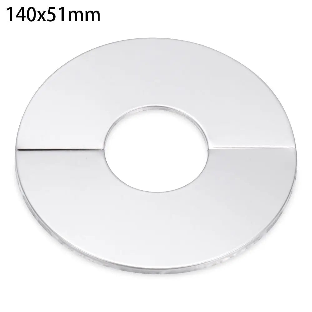 1Pc Stainless Steel Shower Kitchen Faucet Decorative Cover Wall Flange Self-Adhesive Pipe Wall Covers Bathroom Accessories New