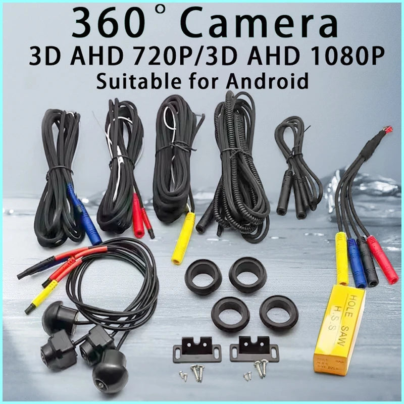 360 camera for car Front and rear left and right cameras for Android multimedia system with built-in 360 camera function