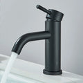 2026 New Matte Black Bathroom Basin Faucet Single Lever Sink Faucets Hot and Cold Water Mixer Tap Deck Mounted Single Hole Crane
