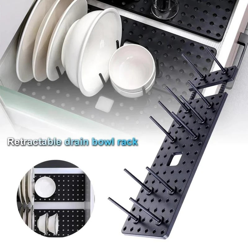 Kitchen Organizer Dish Drying Rack Plates Shelf Removable Plastic Holder Dish Rack Sink Draining Storage Stand Home Accessories
