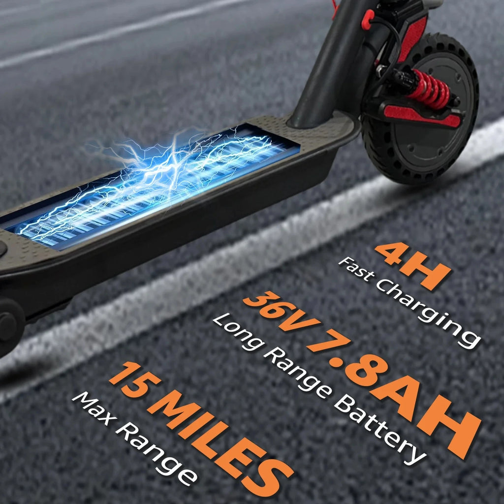 Foldable Smart Electric Scooter for Commuting 36V 500W Motor Escooter 25 Miles Long Range Smart Adult Electric Scooter for APP
