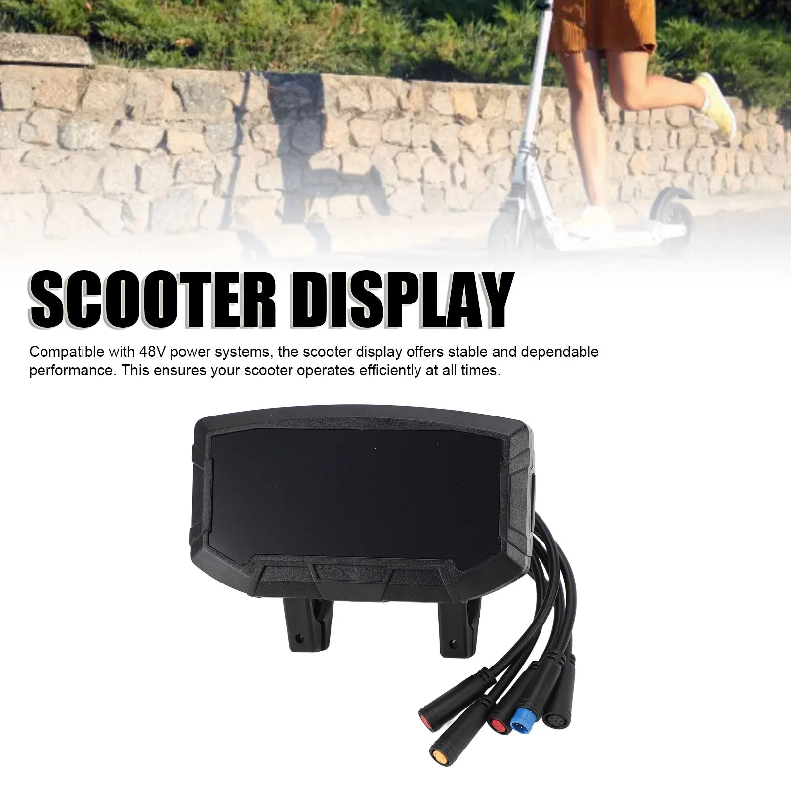 48V Scooter Control Panel Accurate Real Time Monitoring Display Replacement Stable and Reliable for SmartGyro Display Meters