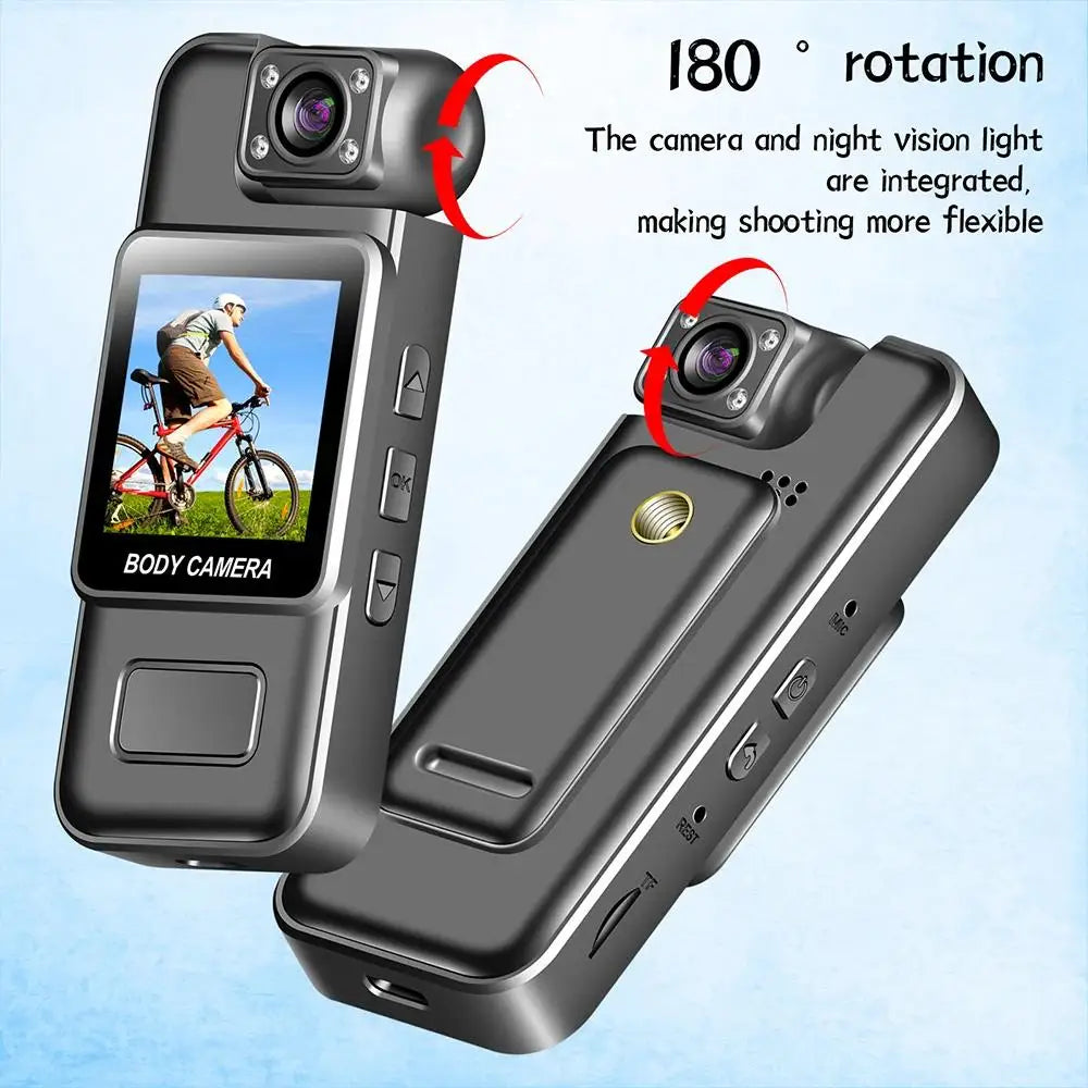 Ultra HD 4K Wifi Camera Digital Video Mini Portable Handheld Law Enforcement Recorder 180° Rotatable Lens Outdoor Sports Camera