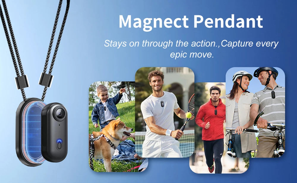 4K HD Motorcycle Mini Recorder Finger WIFI Action Camera Lightweight POV Motorcycle Road Sport Cam Bicycle Vlog Pet Body Camera