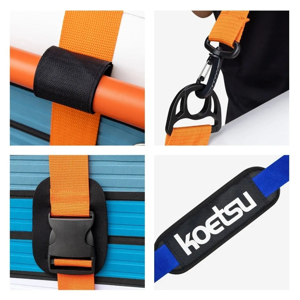 Portable SUP Carrying Strap Nylon Shoulder Sling Design Paddle Board Carrier Adjustable Length Durable Surf Paddle Board Carrier