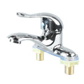 2 Hole Bathroom Sink Faucet Bathroom Sink Faucet Zinc Alloy 2 Hole Single Handle Hot and Cold Water Mixer Tap for Home Hotel