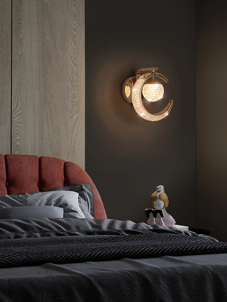 Light Luxury Led Wall Lamp Home Decoration Bedroom Bedside Lamp Living Room Hotel Dining Room Background Staircase Wall Lamp